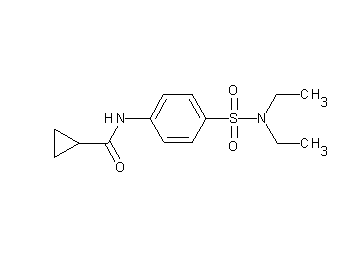 N-{4-[(diethylamino)sulfonyl]phenyl}cyclopropanecarboxamide