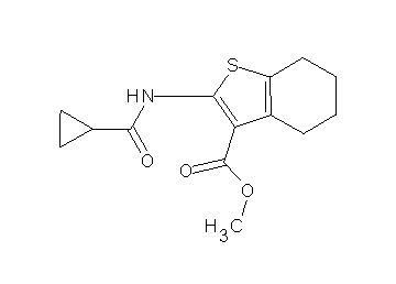 methyl 2-[(cyclopropylcarbonyl)amino]-4,5,6,7-tetrahydro-1-benzothiophene-3-carboxylate - Click Image to Close