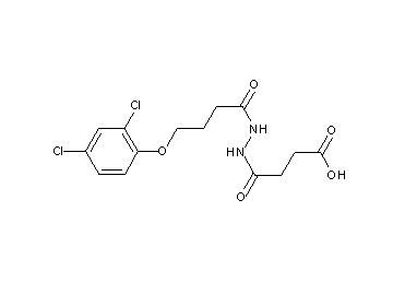 4-{2-[4-(2,4-dichlorophenoxy)butanoyl]hydrazino}-4-oxobutanoic acid - Click Image to Close