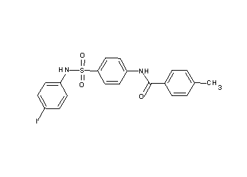 N-(4-{[(4-iodophenyl)amino]sulfonyl}phenyl)-4-methylbenzamide - Click Image to Close