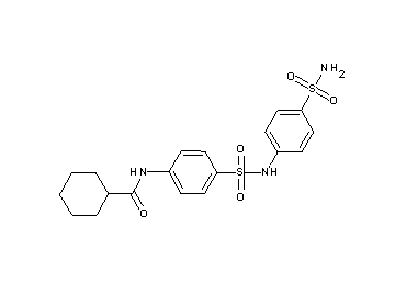 N-[4-({[4-(aminosulfonyl)phenyl]amino}sulfonyl)phenyl]cyclohexanecarboxamide - Click Image to Close