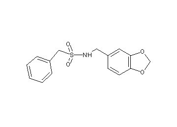 N-(1,3-benzodioxol-5-ylmethyl)-1-phenylmethanesulfonamide - Click Image to Close