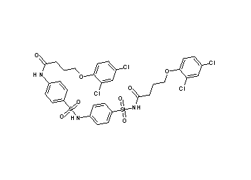 4-(2,4-dichlorophenoxy)-N-[(4-{[(4-{[4-(2,4-dichlorophenoxy)butanoyl]amino}phenyl)sulfonyl]amino}phenyl)sulfonyl]butanamide - Click Image to Close
