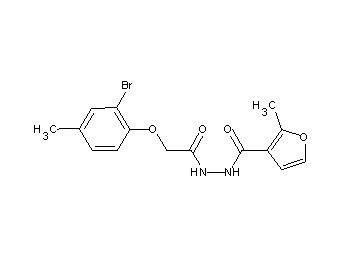 N'-[(2-bromo-4-methylphenoxy)acetyl]-2-methyl-3-furohydrazide - Click Image to Close
