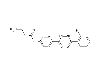 N-(4-{[2-(2-bromobenzoyl)hydrazino]carbonyl}phenyl)butanamide - Click Image to Close