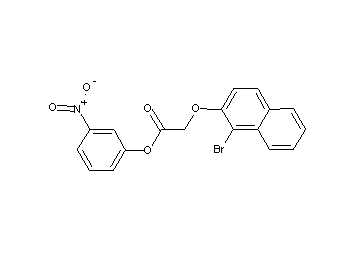 3-nitrophenyl [(1-bromo-2-naphthyl)oxy]acetate - Click Image to Close