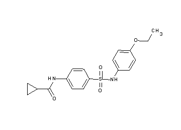N-(4-{[(4-ethoxyphenyl)amino]sulfonyl}phenyl)cyclopropanecarboxamide - Click Image to Close