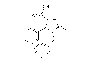 1-benzyl-5-oxo-2-phenyl-3-pyrrolidinecarboxylic acid - Click Image to Close