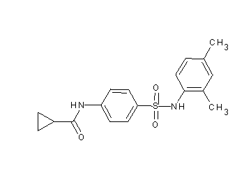 N-(4-{[(2,4-dimethylphenyl)amino]sulfonyl}phenyl)cyclopropanecarboxamide - Click Image to Close