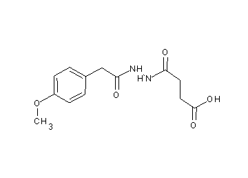4-{2-[(4-methoxyphenyl)acetyl]hydrazino}-4-oxobutanoic acid - Click Image to Close