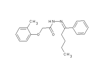 2-(2-methylphenoxy)-N'-(1-phenylpentylidene)acetohydrazide