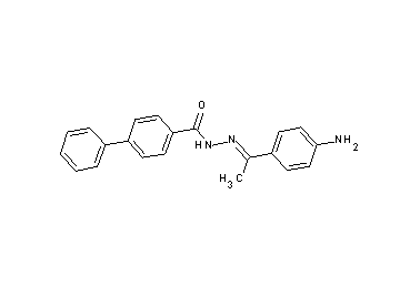 N'-[1-(4-aminophenyl)ethylidene]-4-biphenylcarbohydrazide - Click Image to Close