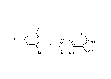 N'-[(2,4-dibromo-6-methylphenoxy)acetyl]-2-methyl-3-furohydrazide - Click Image to Close