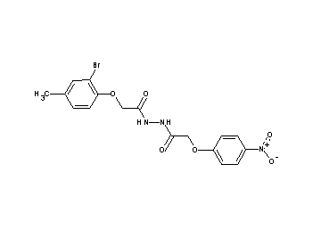 2-(2-bromo-4-methylphenoxy)-N'-[(4-nitrophenoxy)acetyl]acetohydrazide - Click Image to Close