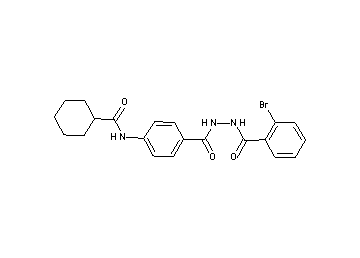 N-(4-{[2-(2-bromobenzoyl)hydrazino]carbonyl}phenyl)cyclohexanecarboxamide - Click Image to Close