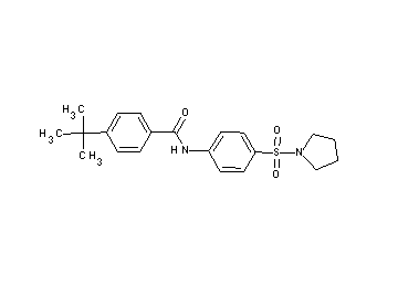4-tert-butyl-N-[4-(1-pyrrolidinylsulfonyl)phenyl]benzamide - Click Image to Close