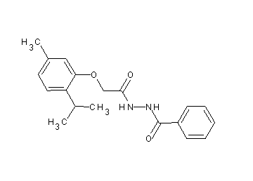 N'-[2-(2-isopropyl-5-methylphenoxy)acetyl]benzohydrazide - Click Image to Close