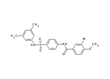 3-bromo-N-(4-{[(3,5-dimethylphenyl)amino]sulfonyl}phenyl)-4-methoxybenzamide - Click Image to Close