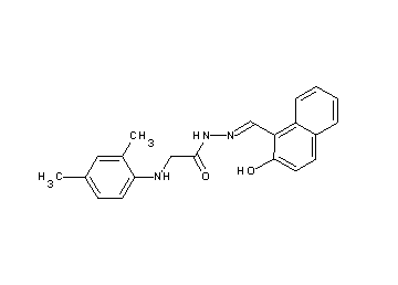 2-[(2,4-dimethylphenyl)amino]-N'-[(2-hydroxy-1-naphthyl)methylene]acetohydrazide (non-preferred name) - Click Image to Close