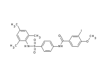 3-iodo-N-{4-[(mesitylamino)sulfonyl]phenyl}-4-methoxybenzamide - Click Image to Close