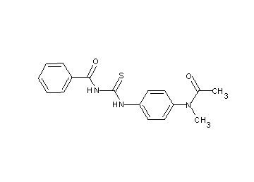 N-[({4-[acetyl(methyl)amino]phenyl}amino)carbonothioyl]benzamide - Click Image to Close