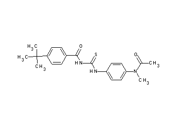 N-[({4-[acetyl(methyl)amino]phenyl}amino)carbonothioyl]-4-tert-butylbenzamide