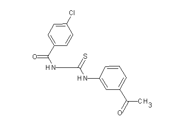 N-{[(3-acetylphenyl)amino]carbonothioyl}-4-chlorobenzamide