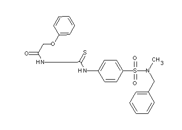 N-{[(4-{[benzyl(methyl)amino]sulfonyl}phenyl)amino]carbonothioyl}-2-phenoxyacetamide - Click Image to Close