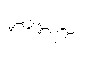 4-ethylphenyl (2-bromo-4-methylphenoxy)acetate - Click Image to Close
