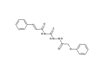 N-{[2-(phenoxyacetyl)hydrazino]carbonothioyl}-3-phenylacrylamide - Click Image to Close