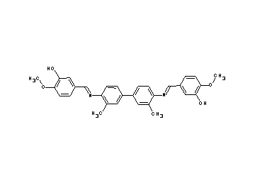 3,3'-[(3,3'-dimethyl-4,4'-biphenyldiyl)bis(nitrilomethylylidene)]bis(6-methoxyphenol) - Click Image to Close