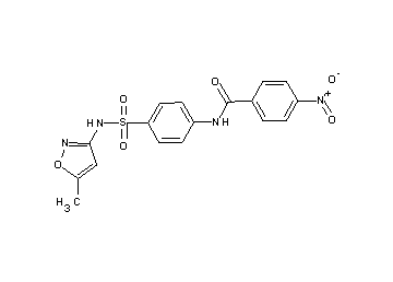 N-(4-{[(5-methyl-3-isoxazolyl)amino]sulfonyl}phenyl)-4-nitrobenzamide - Click Image to Close