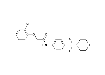 2-(2-chlorophenoxy)-N-[4-(4-morpholinylsulfonyl)phenyl]acetamide - Click Image to Close