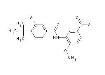 3-bromo-4-tert-butyl-N-(2-methoxy-5-nitrophenyl)benzamide - Click Image to Close