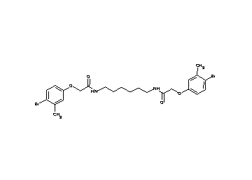 N,N'-1,6-hexanediylbis[2-(4-bromo-3-methylphenoxy)acetamide] - Click Image to Close