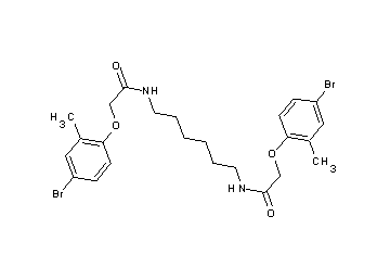 N,N'-1,6-hexanediylbis[2-(4-bromo-2-methylphenoxy)acetamide] - Click Image to Close