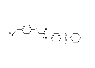 2-(4-ethylphenoxy)-N-[4-(1-piperidinylsulfonyl)phenyl]acetamide - Click Image to Close