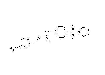 3-(5-methyl-2-furyl)-N-[4-(1-pyrrolidinylsulfonyl)phenyl]acrylamide - Click Image to Close