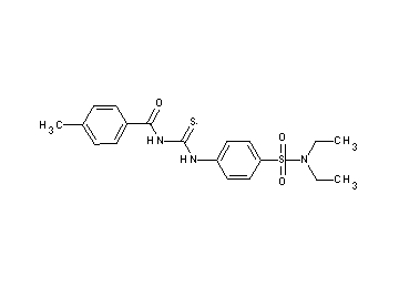 N-[({4-[(diethylamino)sulfonyl]phenyl}amino)carbonothioyl]-4-methylbenzamide - Click Image to Close