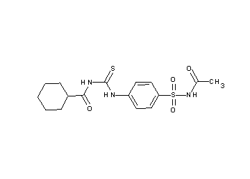 N-[({4-[(acetylamino)sulfonyl]phenyl}amino)carbonothioyl]cyclohexanecarboxamide - Click Image to Close