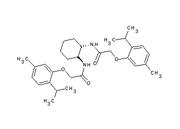N,N'-1,2-cyclohexanediylbis[2-(2-isopropyl-5-methylphenoxy)acetamide] - Click Image to Close