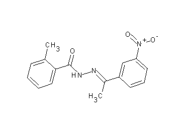2-methyl-N'-[1-(3-nitrophenyl)ethylidene]benzohydrazide - Click Image to Close