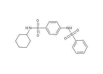 N-cyclohexyl-4-[(phenylsulfonyl)amino]benzenesulfonamide - Click Image to Close