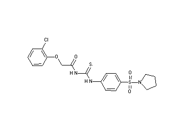2-(2-chlorophenoxy)-N-({[4-(1-pyrrolidinylsulfonyl)phenyl]amino}carbonothioyl)acetamide - Click Image to Close