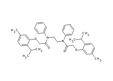 N,N'-1,2-ethanediylbis[2-(2-isopropyl-5-methylphenoxy)-N-phenylacetamide] - Click Image to Close