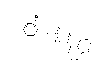 2-(2,4-dibromophenoxy)-N-(3,4-dihydro-1(2H)-quinolinylcarbonothioyl)acetamide - Click Image to Close