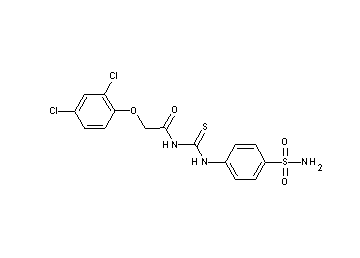 N-({[4-(aminosulfonyl)phenyl]amino}carbonothioyl)-2-(2,4-dichlorophenoxy)acetamide - Click Image to Close