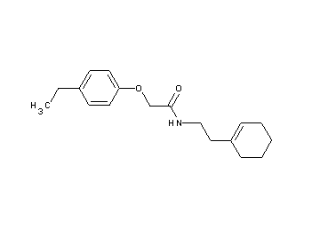 N-[2-(1-cyclohexen-1-yl)ethyl]-2-(4-ethylphenoxy)acetamide - Click Image to Close