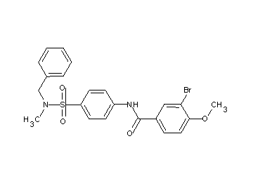 N-(4-{[benzyl(methyl)amino]sulfonyl}phenyl)-3-bromo-4-methoxybenzamide - Click Image to Close