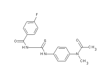 N-[({4-[acetyl(methyl)amino]phenyl}amino)carbonothioyl]-4-fluorobenzamide - Click Image to Close